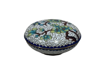 Vintage Chinese Cloisonne Lidded Box