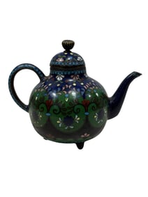 19th C. Japanese Meiji Cloisonne Teapot