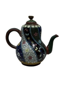 19th C. Japanese Meiji Cloisonne Teapot