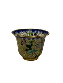 1920s Chinese Plique-a-Jour Enamel Bowl