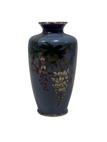 Early 20th C. Japanese Meiji Cloisonne Vase