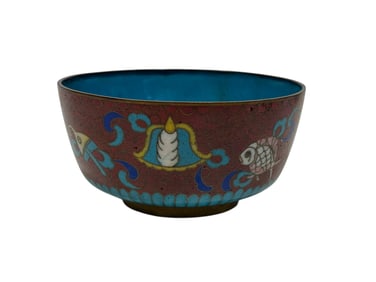 19th C. Chinese Cloisonne Bowl