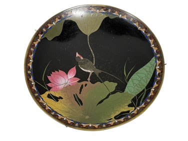 19th C. Japanese Meiji Cloisonne Plate