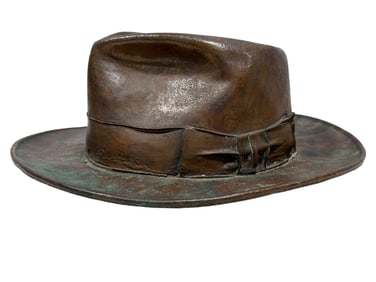 President Harry S. Truman Signed Cut Card & Bronzed Fedora