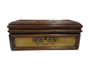 Early 20th C. Oak Arts & Crafts Jewelry Box