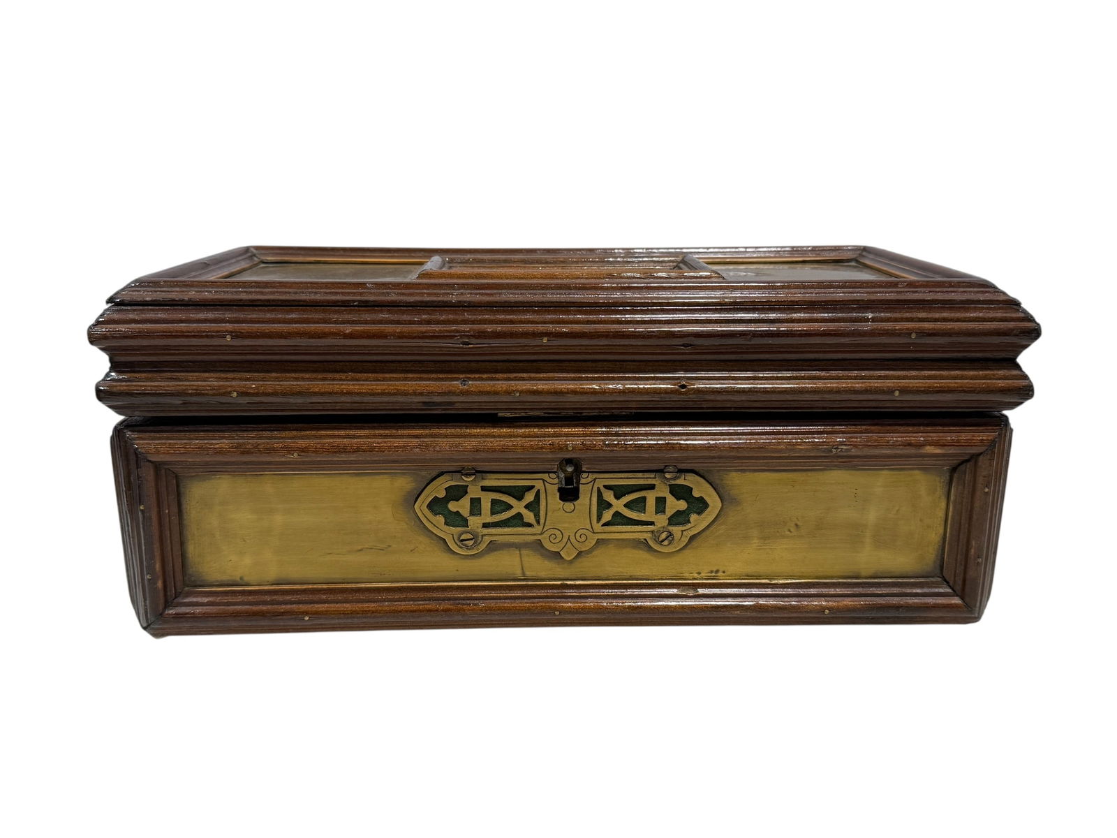 Early 20th C. Oak Arts & Crafts Jewelry Box (1 of 9)