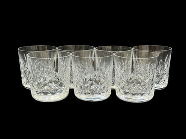 Set of 7 Waterford Lismore Double Old Fashioned Glasses
