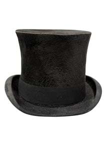 Late 19th C. Strouse & Bros "Beaver" Top Hat