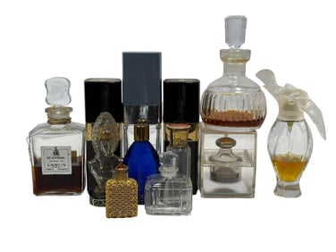 Group of 12 Assorted Perfume Bottles