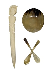 Group of 4 Bone Pieces