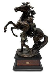Signed "Freedom-Man & Horse" Sculpture by Giuseppe Armani