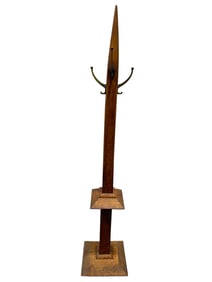 Antique Pine Coat Rack
