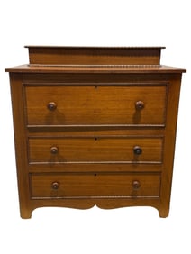 Early 1900s 3 Drawer Chest w/ Glove Box