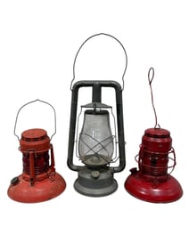 Group of 3 Dietz Lanterns