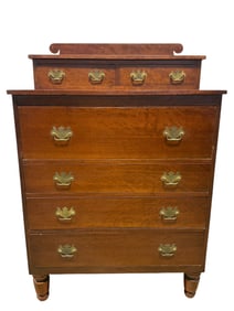 Antique Chippendale Style Bachelor's Chest of Drawers