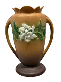 Signed 1950s Roseville "Gardenia" Vase