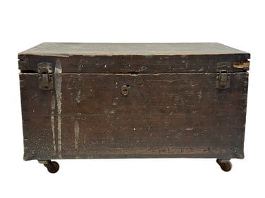 Antique Storage Chest on Casters