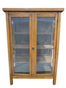 Antique Oak China Cabinet