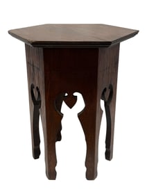 Antique Arts & Crafts Oak Plant Stand