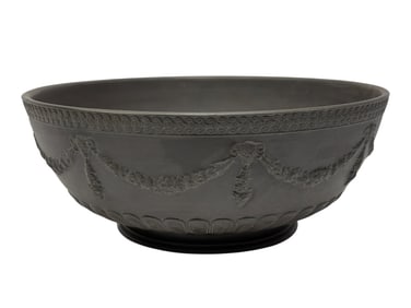 Italian Mottahedeh Black Basalt Center Bowl