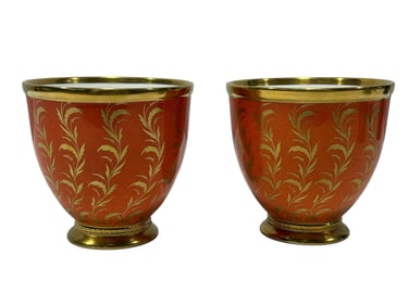 Pair of William Yeoward Haldon Porcelain Cache Pots