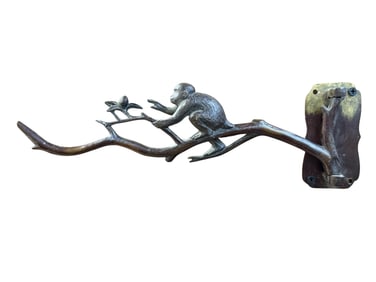 Bronze Japanese Meiji Monkey Wall Hanger