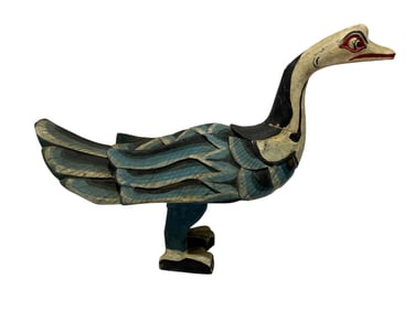 Vintage Hand Painted Wood Duck Decoy