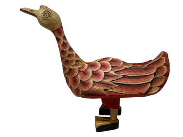 Vintage Hand Painted Wood Duck Decoy