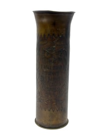Brass Artillery Shell Trench Art Vase
