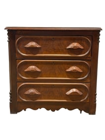 Antique Eastlake 3 Drawer Chest
