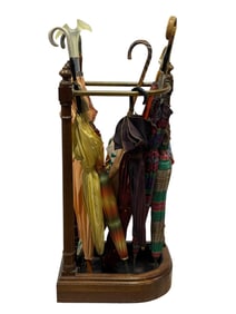 Umbrella Stand w/ 12 Umbrellas