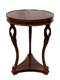 Bombay Co. Carved Swan Accent Table