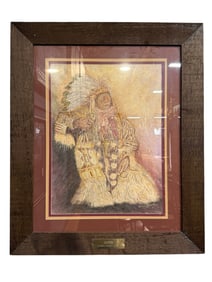 "Chief of The Dakota" Print by Gwen Skelton