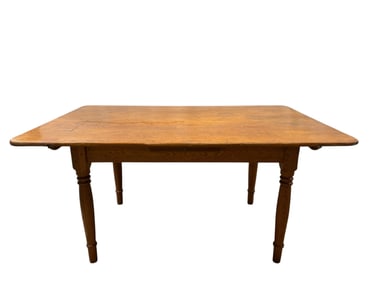 Primitive Pine Work Table w/ Drawer