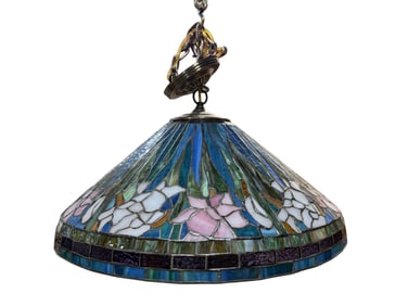 Tiffany Style Stained Glass Light Fixture