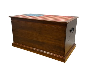 Decorative "American Flag" Storage Chest