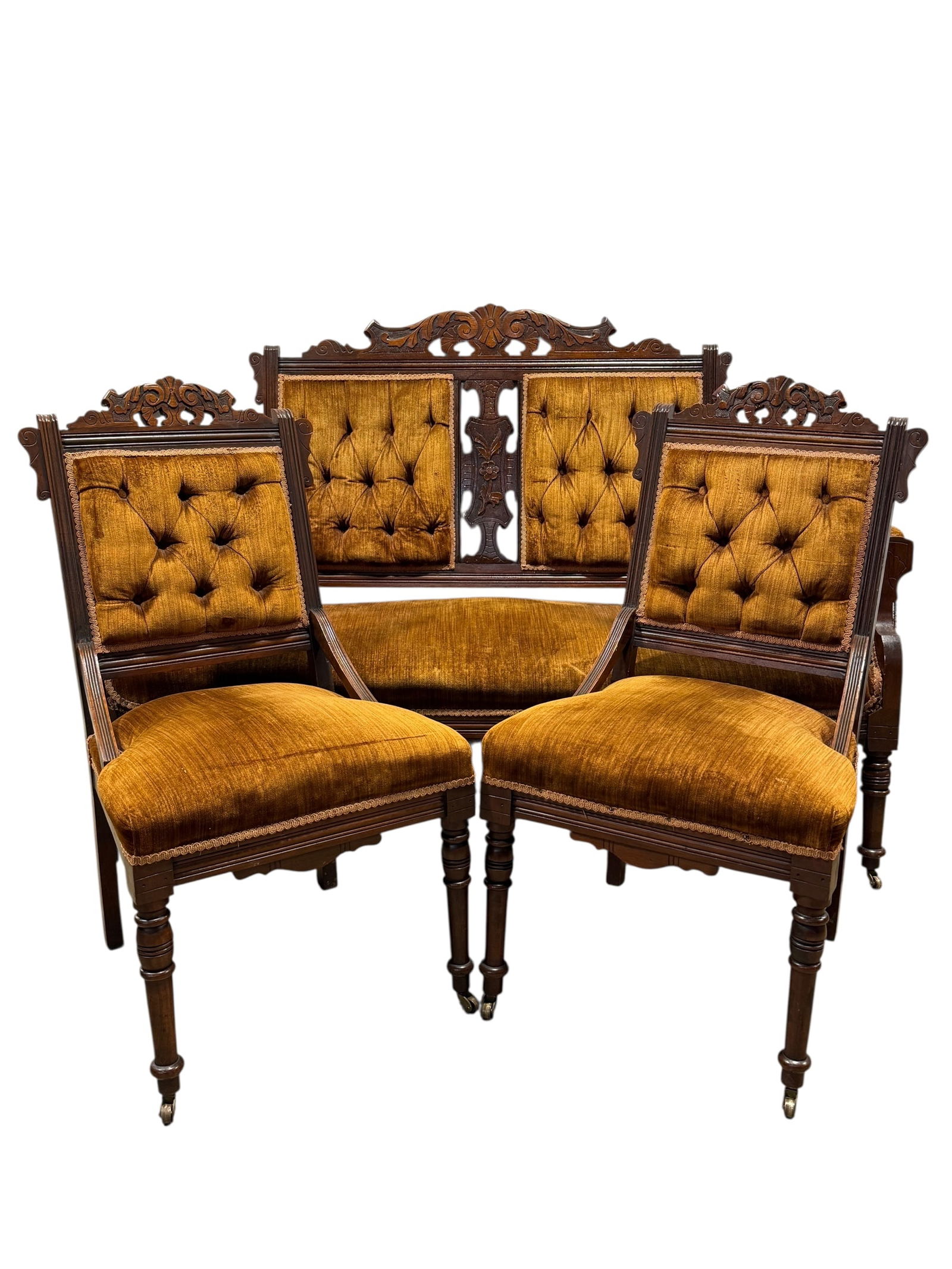 Antique Eastlake 3Pc Parlor Set (1 of 19)