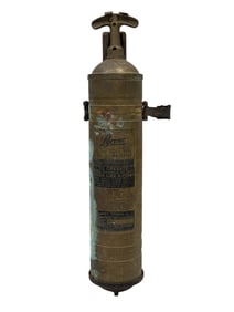 Vintage Brass Pyrene Fire Extinguisher