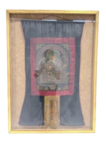 Nepalese/Tibetan Thangka Ceremonial in Shadowbox