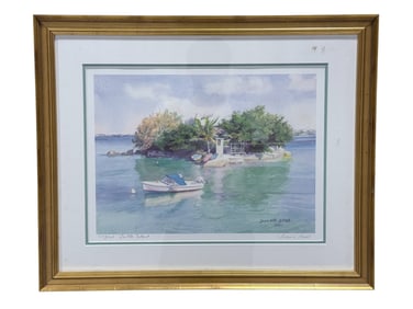 Signed Dianna Amos "Turtle Island" Lithograph