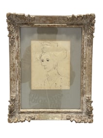 Jarvin Lee Parks Portrait of Woman Sketch