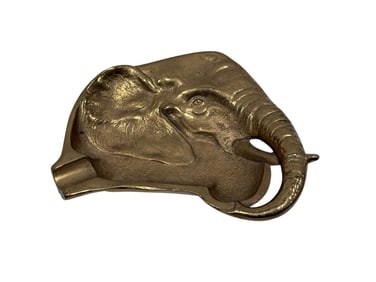 RARE Antique Bronze Elephant Cigar Ashtray