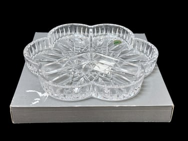 Waterford Crystal Lismore 3-Part Relish Dish