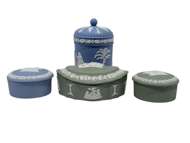 Group of 4 Wedgwood Trinket Boxes
