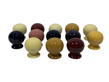 (13) Assorted Fiesta Salt & Pepper Shakers