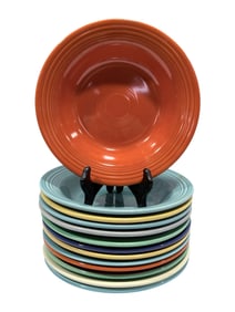 (13) Early Fiesta Soup Bowls