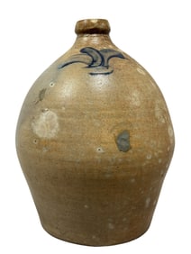 Mid 19th C. Stenciled Salt Glaze Jug