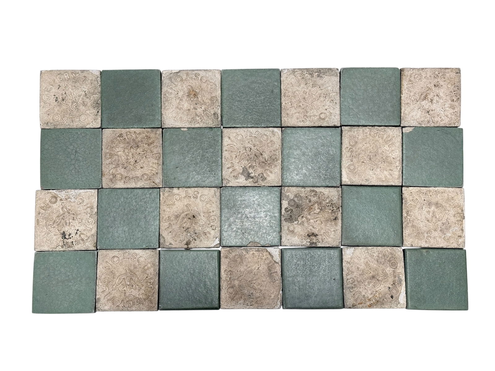 (28Pcs) Late 19th C. Grueby Arts and Crafts Tiles (1 of 8)