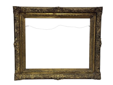 Circa 1900s Giltwood Rococo Style Frame