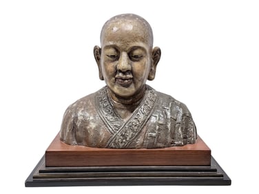 RARE Large Decorative Buddha on Wood Base by John Richard